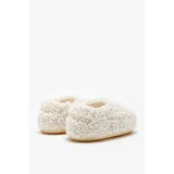 Dámske nízke zimné topánky MOON BOOT SANDAL BAND FAUX CURLY, 002 cream · záber 3
