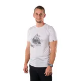 Pánske turistické tričko s krátkym rukávom NORTHFINDER NADAR-529creamwhite · záber 2