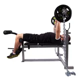 Vzpieračské reťaze s tyčou inSPORTline Chainbos Set 2x15 kg · záber 5