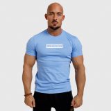 Férfi fitness póló Iron Aesthetics Boxed, kék · záber 3