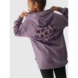 Dívčí mikina s kapucí 4F JUNIOR SWEATSHIRT-JWAW24TSWSF1218-51S-VIOLET · záber 4
