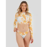 Dámské plavkové tričko FUNDANGO Amelia Surf Top-265-soft orange · záber 2