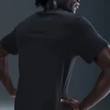 Pánske tréningové tričko s krátkym rukávom NIKE M NK DF TEE HBR BLACK WHITE · záber 4