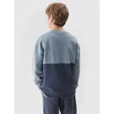 Chlapecká mikina 4F JUNIOR SWEATSHIRT-JWSS24TSWSM0923-34S-LIGHT BLUE · záber 3
