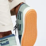 DECATHLON Pánska obuv Clipper na loď kožená zeleno-modrá 42 · záber 2