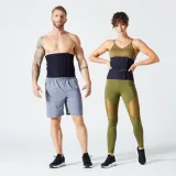 DOMYOS Pás na potenie na kardio fitness čierny všetky · záber 1