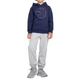 Chlapčenské zateplené tepláky 4F JUNIOR TROUSERS CAS M1510-4FJWMM00TTROM1510-25M-GREY MELANGE · záber 1