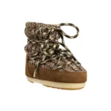 Dievčenské nízke zimné topánky MOON BOOT LIGHT LOW WOOL, 001 sigaro · záber 1