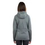 Dámská turistická mikina se zipem FUNDANGO Share Hooded Fleece-570-rhino · záber 3