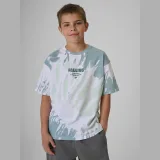 Chlapecké loose tričko s potiskem - zelené · záber 1