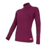 Sensor Merino Df Zip Lilla - Velikost: XL | Barva: fialová · záber 1