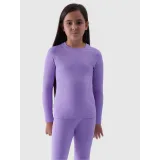 Dievčenské termoprádlo vrchný a spodný diel 4F JUNIOR SEAMLESS UNDERWEAR-JWAW24USEAF150-51S-VIOLET · záber 2