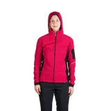 Dámská turistická mikina se zipem NORTHFINDER DARLA-577cherryblack · záber 3