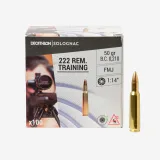 SOLOGNAC Strelivo na športovú streľbu 222 Remington FMJ Training 100 ks bez · záber 1