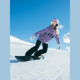 Dámská snowboardová mikina ze softshellu membrána 5000 - fialová · záber 1