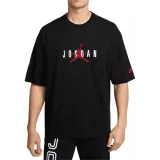 Pánske tričko s krátkym rukávom NIKE M J BRK JD AIR WM OVSZ CRW BLACK GYM RED · záber 4