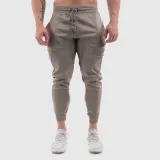 Jogger tepláky Iron Aesthetics Circle Star, sivé · záber 4