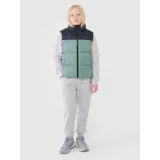 Chlapecká vesta 4F JUNIOR VEST JACKET-JWSS25TVJAM208-41S-GREEN · záber 5