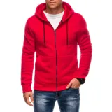Pánská mikina se zipem EDOTI Sweatshirt EM-SSBZ-0101 V-4 red · záber 1