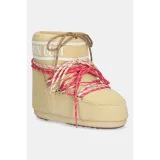 Dámské nízké zimní boty MOON BOOT MB ICON LOW SUEDE LACES-B021 LIGHT YELLOW · záber 3