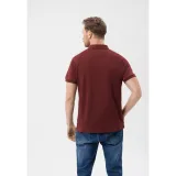 Pánské polo tričko s krátkým rukávem VOLCANO VOLVI-403-BURGUNDY · záber 3
