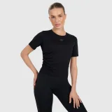 Rychleschnoucí top na jógu a pilates dámský - černý · záber 1