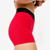 DOMYOS Dámske fitness šortky s vysokým a elastickým pásom červené 2XL · záber 2