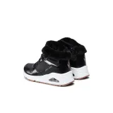 Dívčí kotníkové zimní boty SKECHERS Uno Cozy On Air black gold · záber 4