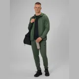 Pánská regular rychleschnoucí tréninková mikina - khaki · záber 2