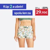 DECATHLON Dámske plážové šortky Tiny Belly biele L-XL · záber 1