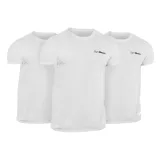 GymBeam Tričko Basic 3Pack White - Velikost: 3, S | Barva: biela | Hmotnost: 0,33 kg · záber 2