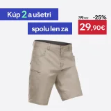 QUECHUA Pánske turistické šortky NH500 Regular 3XL · záber 1