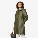 BTWIN Unisex nepremokavá cyklistická bunda 540 do mesta kaki S · záber 1