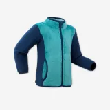WEDZE Detská fleecová bunda Midwarm na sánkovanie modrá 12 m (73-75 cm) · záber 1