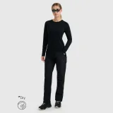 Dámský rychleschnoucí trekingový longsleeve s merino vlnou - černý · záber 2