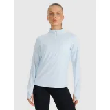 Dámská zateplená běžecká mikina s 1 2 zipem 4F SWEATSHIRT FNK F578-WAW25TFSWF578-34S-LIGHT BLUE · záber 2