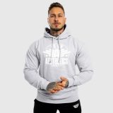 Fitness mikina bez zipsu Iron Aesthetics Force, sivá · záber 5