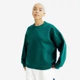DECATHLON Dámska oversize mikina s okrúhlym výstrihom zelená S · záber 1