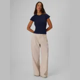 Dámské slim hladké tričko - tmavě modré · záber 2