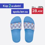 DECATHLON Detské šľapky 550 Daisy modré 33-34 · záber 1