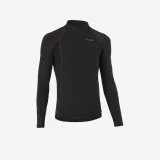 DECATHLON Chlapčenské tričko s UV ochranou 900 dlhý rukáv čierne 12-13 r (151-160 cm) · záber 1