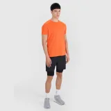 Pánské rychleschnoucí tréninkové tričko regular 4F x Robert Lewandowski - oranžové · záber 2