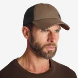 SOLOGNAC Odolná poľovnícka šiltovka Trucker Patch béžová jedna veľkosť · záber 1