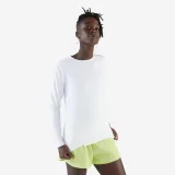 KALENJI Dámske bežecké tričko s dlhým rukávom Run Sun Protect biele L-XL · záber 1