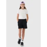 Dívčí teplákové kraťasy 4F JUNIOR SHORTS CAS F470-20S-DEEP BLACK · záber 3