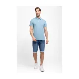Pánské polo tričko s krátkým rukávem VOLCANO NICK-601-BLUE · záber 3