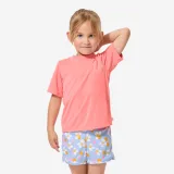 DECATHLON Detské tričko na plávanie s UV ochranou ružové 12 m (73-75 cm) · záber 1