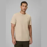 T-shirt regular hladký pánský - béžový · záber 1