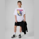T-shirt loose s potiskem chlapecký - bílý · záber 2