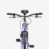ROCKRIDER Trekingový bicykel EXPL 50 s nízkym rámom fialový S · záber 2